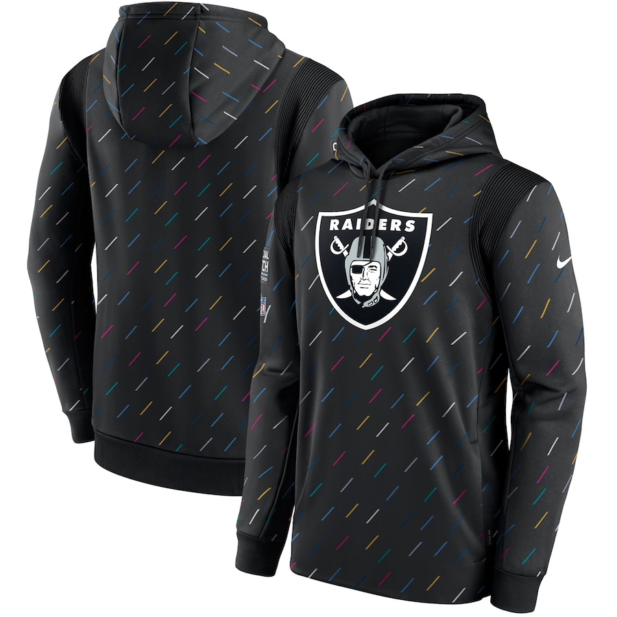 Men's Las Vegas Raiders 2021 Salute to Service Hoodie Black football jersey product view 1