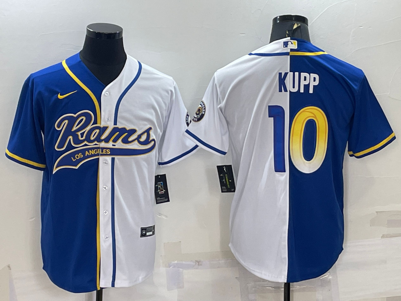 Men's Los Angeles Rams Cooper Kupp Blue/White Game Jersey Joint Edition football jersey product view 1