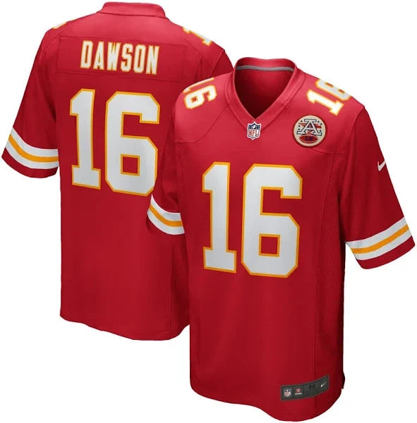 Men's Len Dawson Red Kansas City Chiefs Game Retired Player Jersey football jersey product view 1