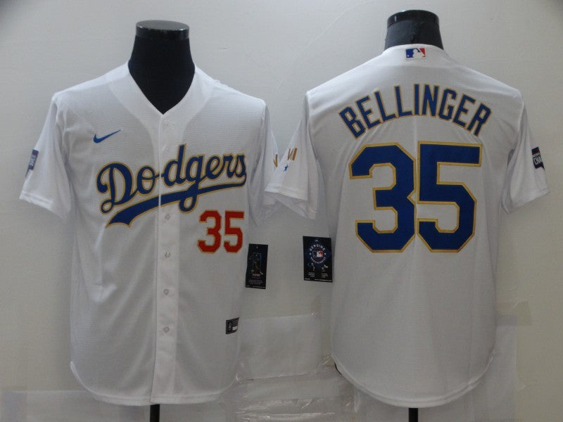 Men's Los Angeles Dodgers Cody Bellinger #35 White Fashion Stitched Jersey1 baseball jersey product view 1