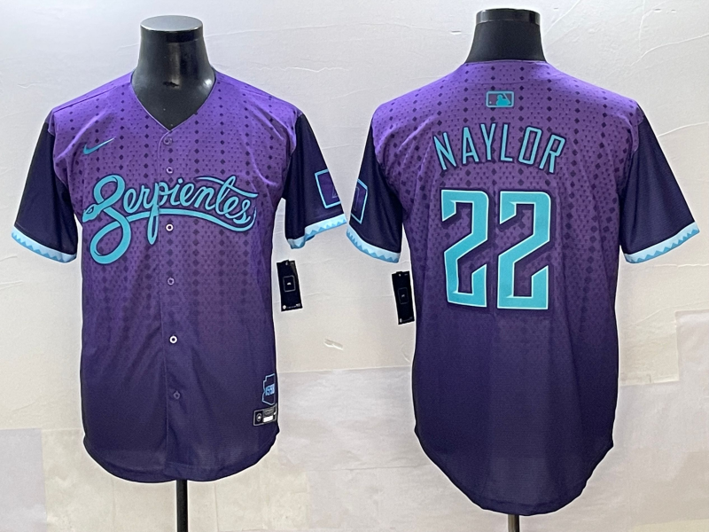 Men's Arizona Diamondbacks Josh Naylor #22 Purple 2025 City Connect Limited Player Jersey baseball jersey product view 1