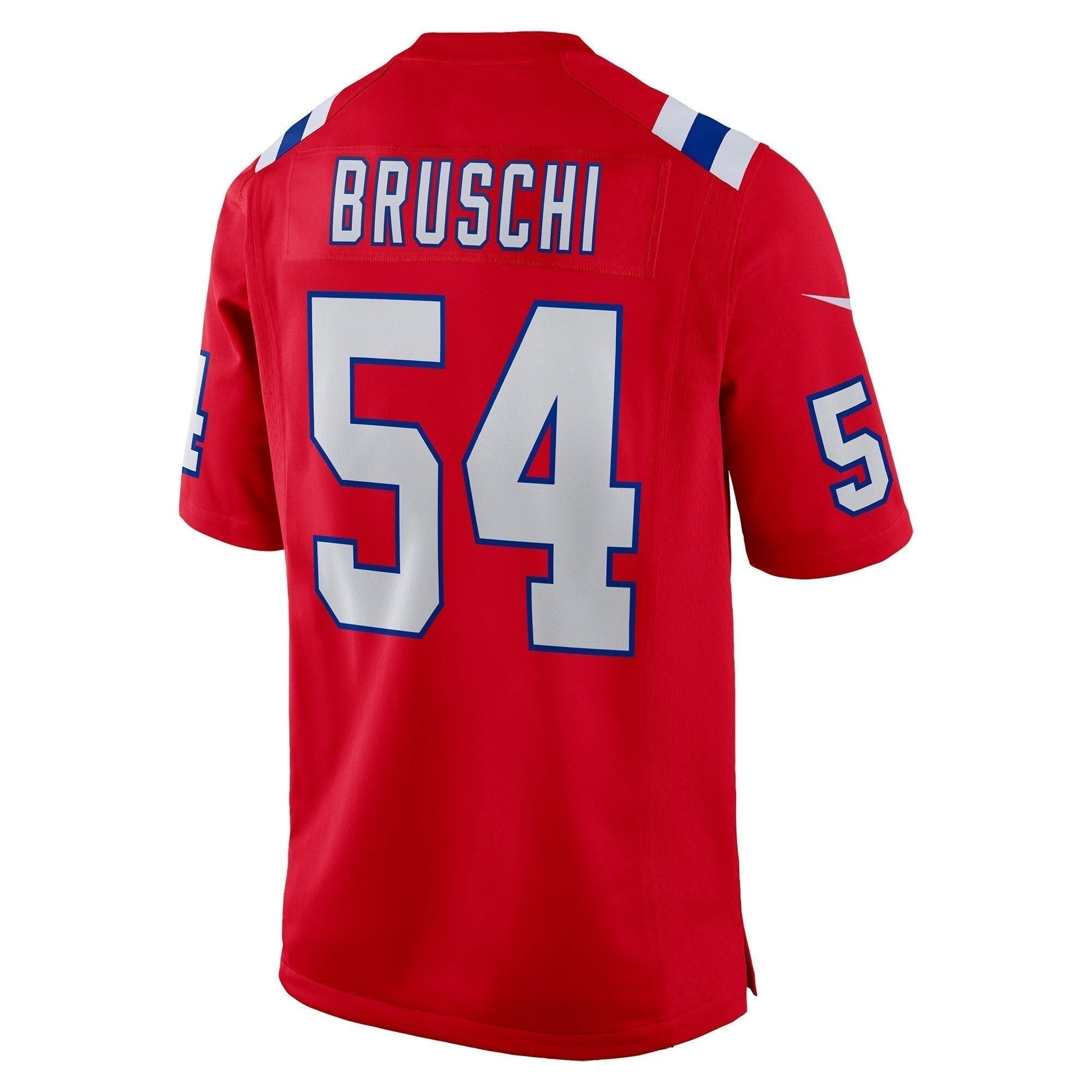 Tedy Bruschi New England Patriots Retired Alternate Game Jersey - Red football jersey product view 3