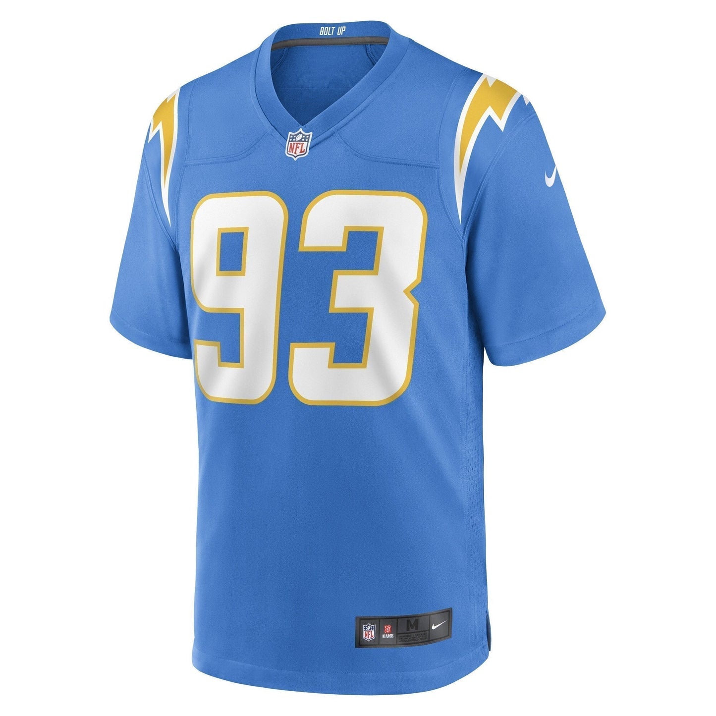 Otito Ogbonnia Los Angeles Chargers Game Jersey - Powder Blue football jersey product view 2