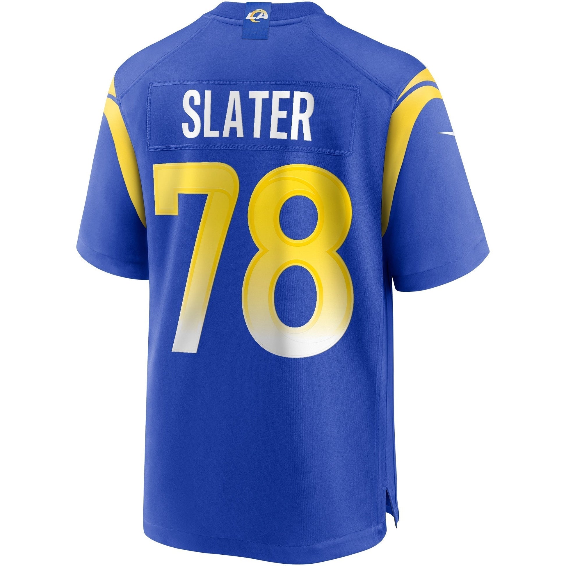 Jackie Slater Los Angeles Rams Game Retired Jersey - Royal football jersey product view 3
