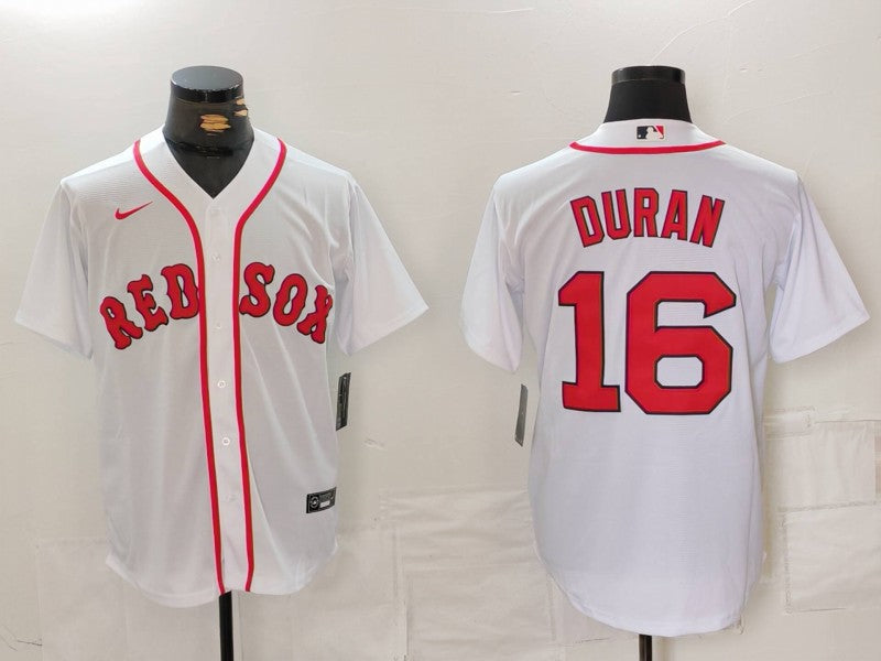 Men's Boston Red Sox Jarren Duran #16 White Home Replica Player Jersey baseball jersey product view 1