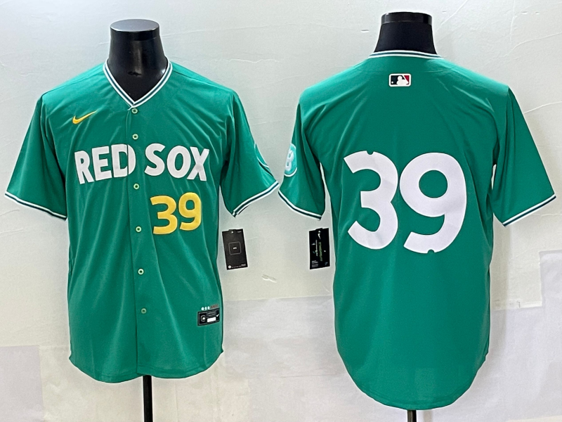 Men's Boston Red Sox Marcelo Mayer Green 2025 City Connect Limited Player Jersey baseball jersey product view 1