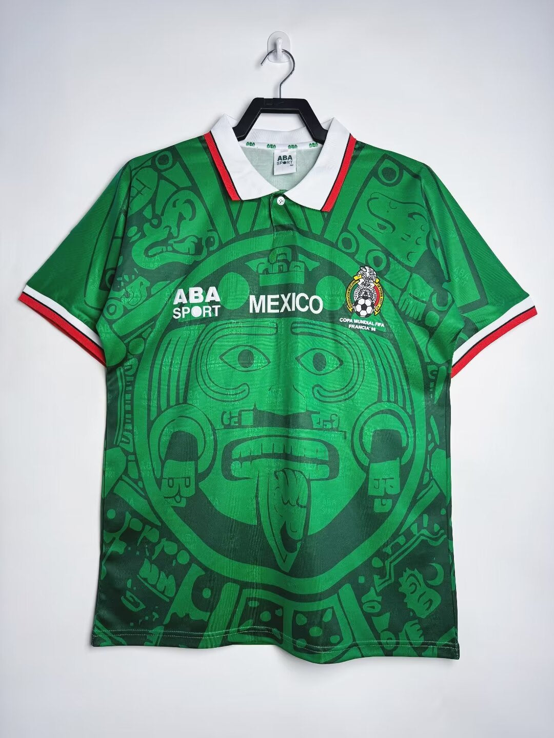 1998 Mexico Home Retro Jersey sports jersey product view 1