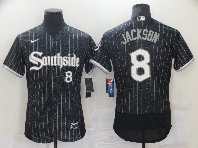 Men's Chicago White Sox Bo Jackson Black Stitched Jersey baseball jersey product view 1