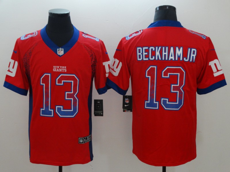 Men's New York Giants Odell Beckham Jr. #13 Red Game Player Jersey1 football jersey product view 1