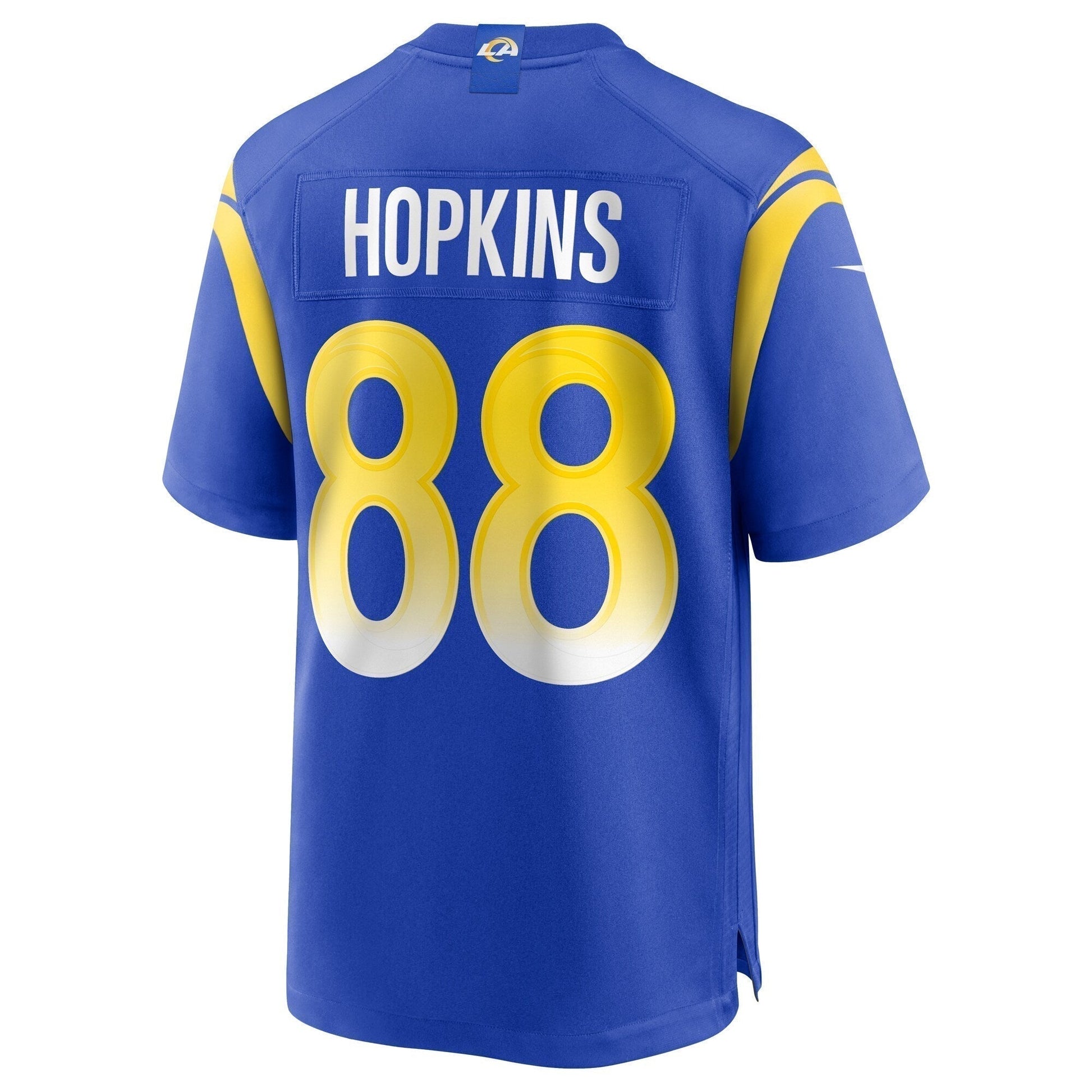 Brycen Hopkins Los Angeles Rams Game Jersey - Royal football jersey product view 3
