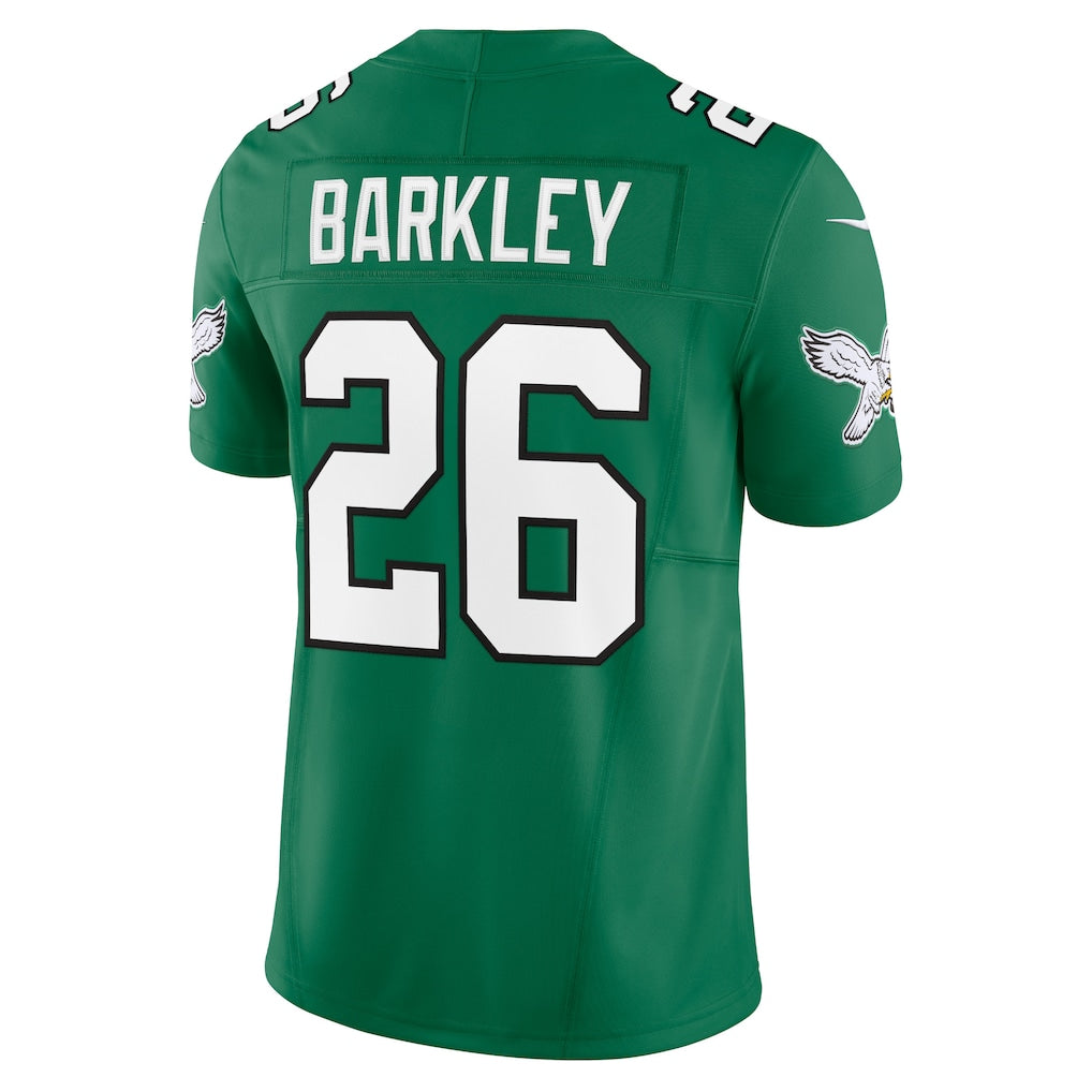 P.Eagles #26 Saquon Barkley Kelly Green Alternate Vapor F.U.S.E. Limited Jersey football jersey product view 1