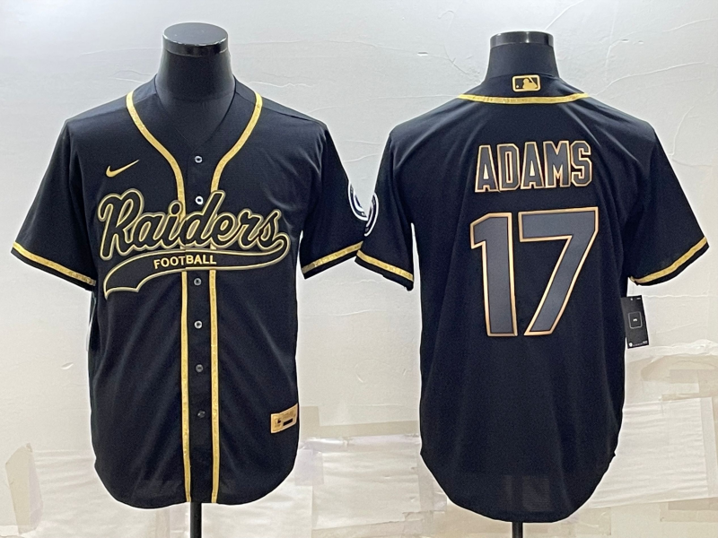 Men's Las Vegas Raiders Davante Adams #17 Black Player Jersey1 Joint Edition football jersey product view 1
