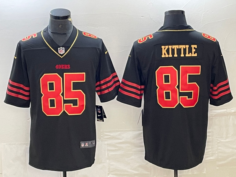 Men's San Francisco 49ers George Kittle Black Vapor F.U.S.E. Limited Jersey football jersey product view 1