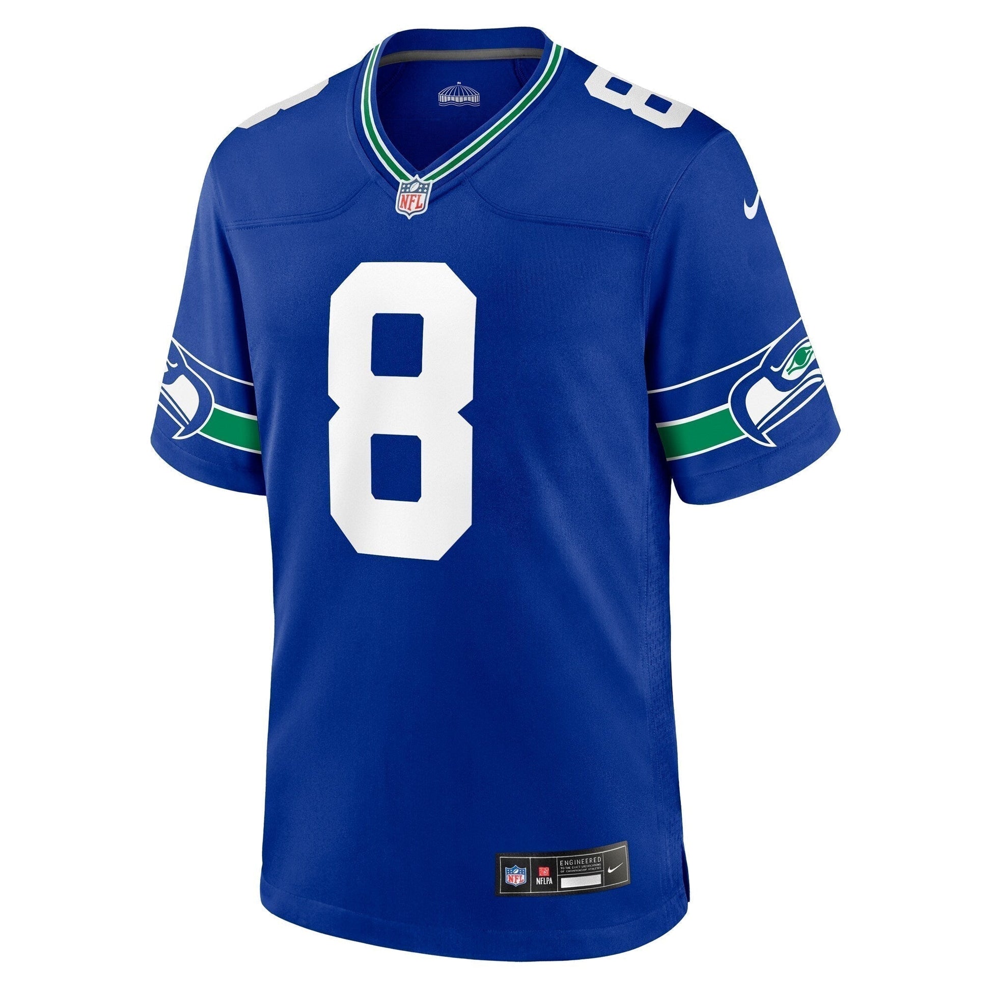 Coby Bryant Seattle Seahawks Throwback Game Jersey - Royal football jersey product view 2