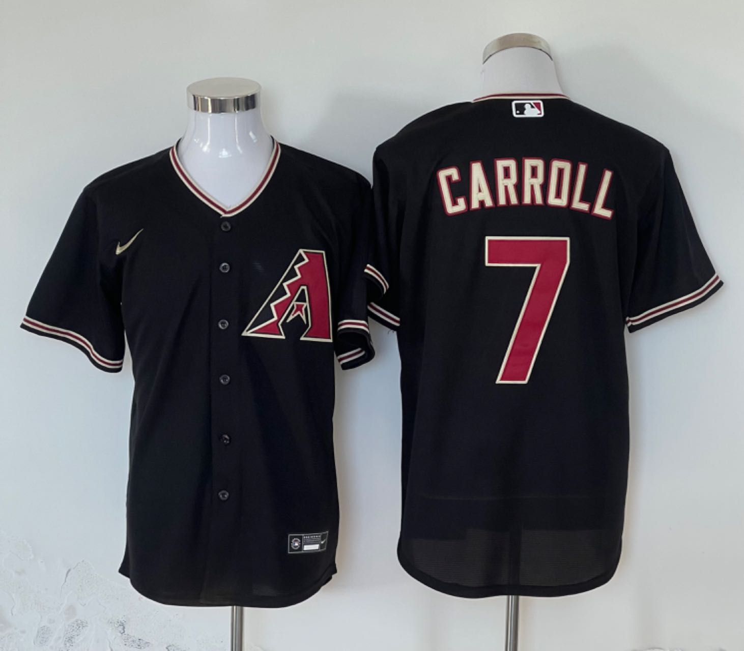 Men's Arizona Diamondbacks Corbin Carroll #7 Black Limited Player Jersey baseball jersey product view 1