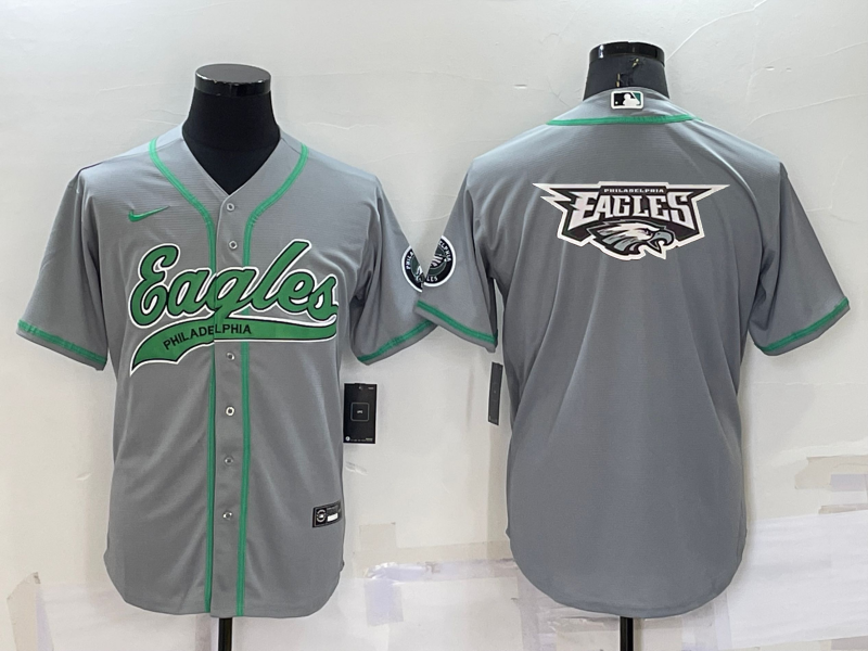 Men's Philadelphia Eagles Gray Game Jersey football jersey product view 1
