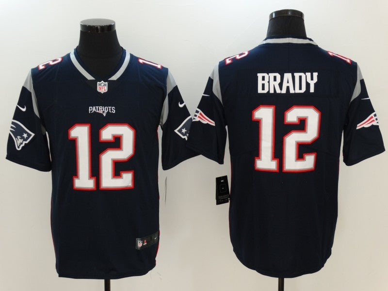 Men's New England Patriots Tom Brady Jersey Navy football jersey product view 1
