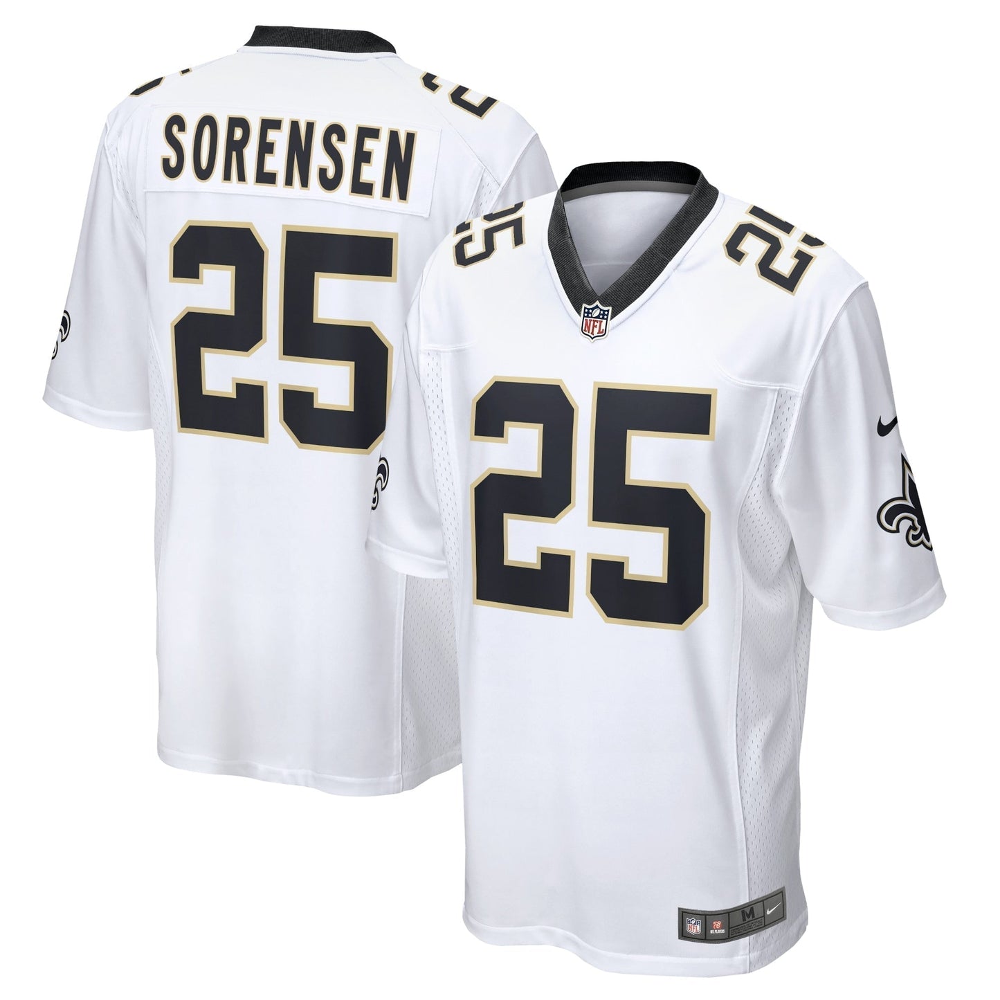 Daniel Sorensen New Orleans Saints Game Jersey - White football jersey product view 1