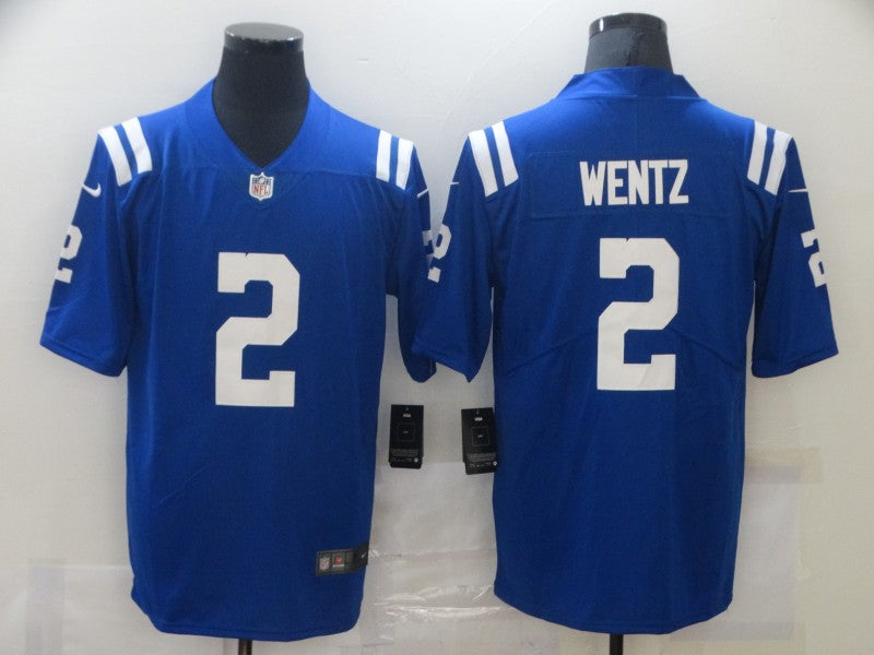 Men's Indianapolis Colts Carson Wentz #2 Blue Game Jersey1 football jersey product view 1