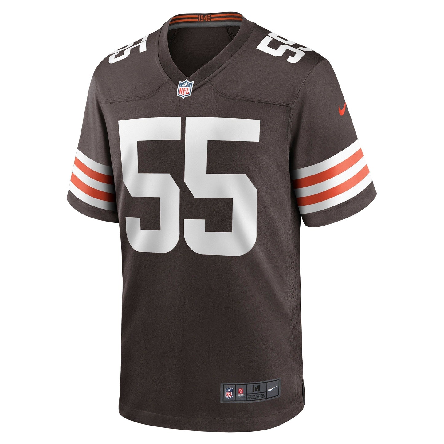Ethan Pocic Cleveland Browns Game Jersey - Brown football jersey product view 2