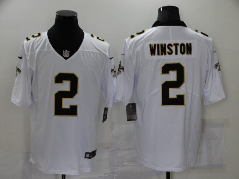 Men's New Orleans Saints Jameis Winston White Game Jersey football jersey product view 1