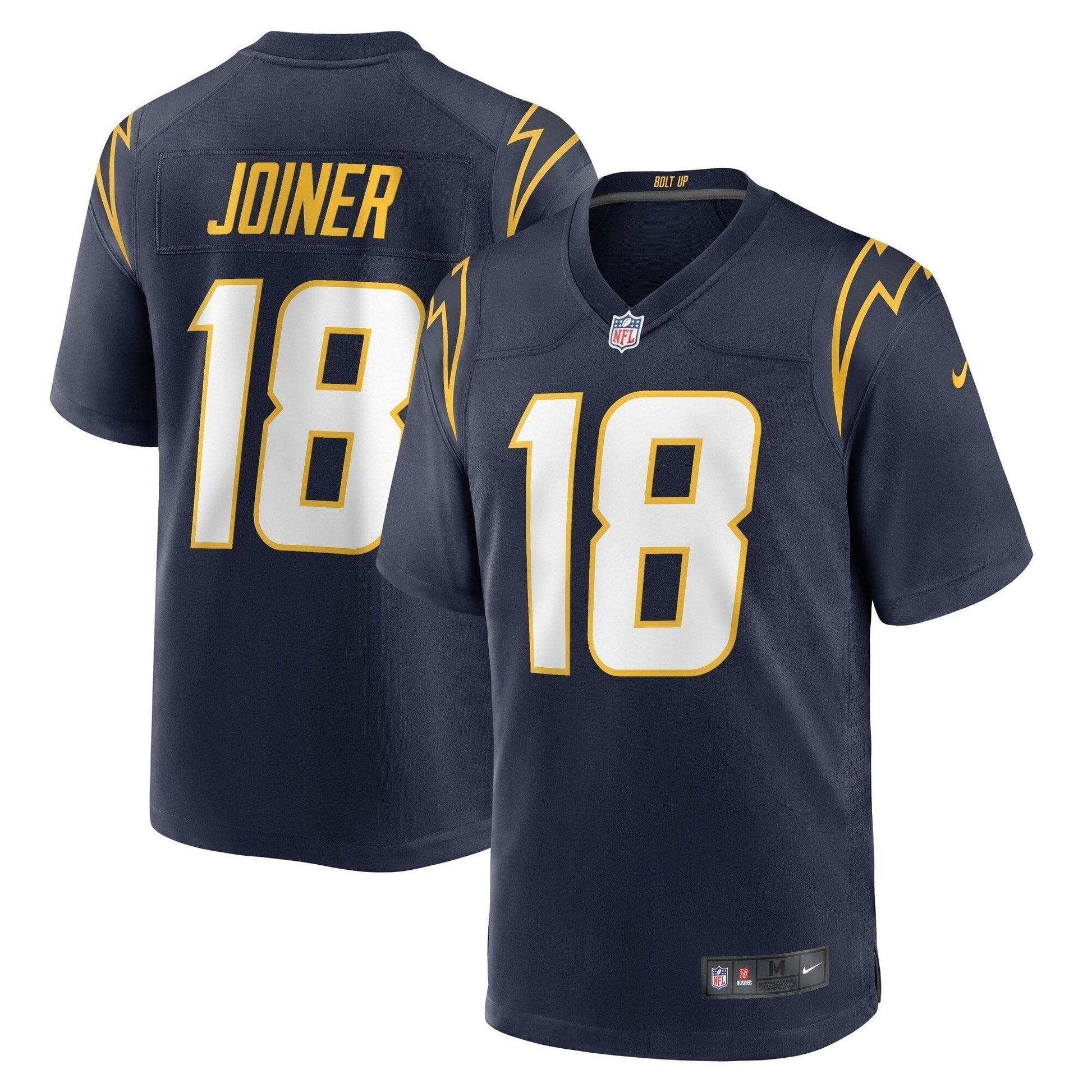 Charlie Joiner Los Angeles Chargers Retired Jersey - Navy football jersey product view 1