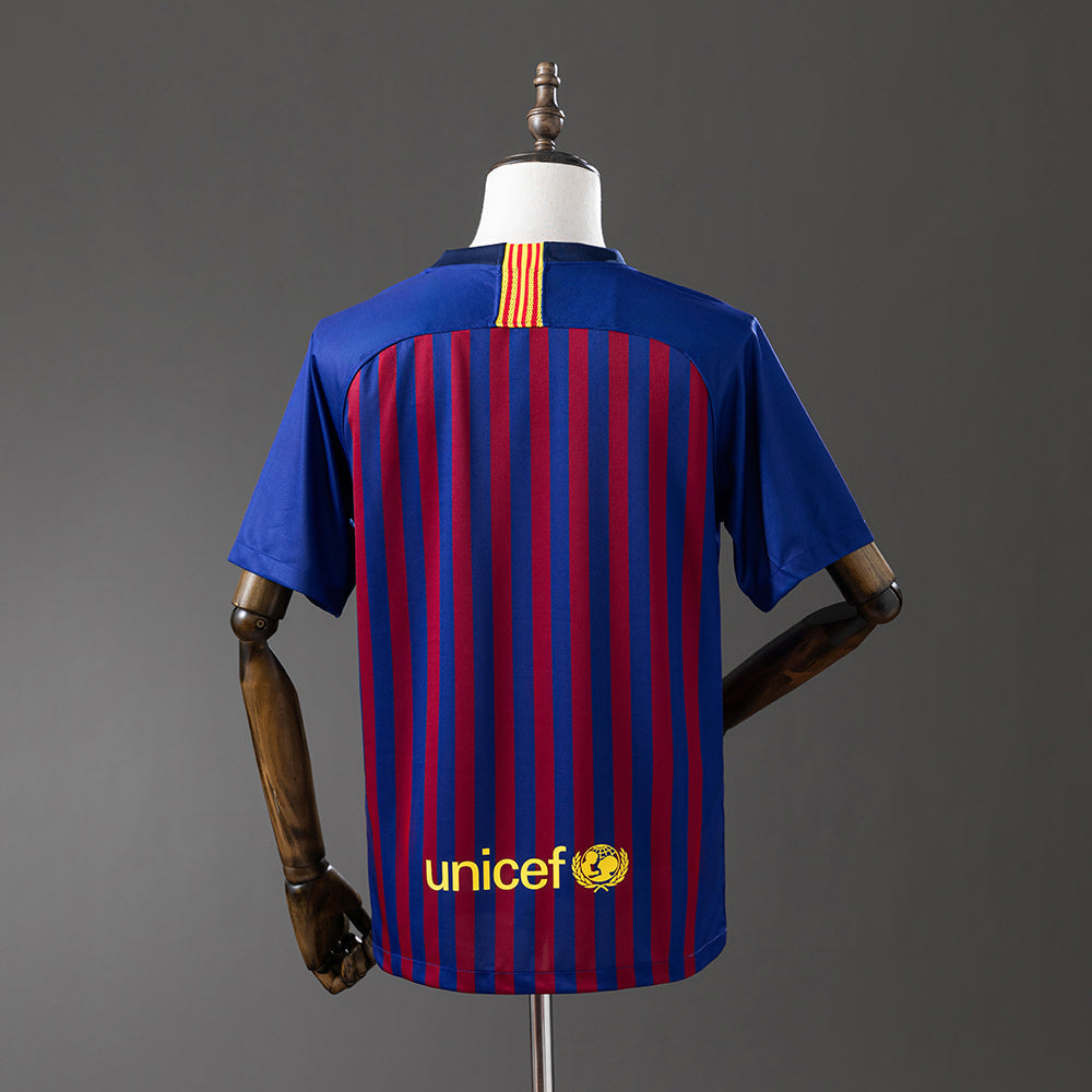 Barcelona 18/19 Home Retro Jersey sports jersey product view 2