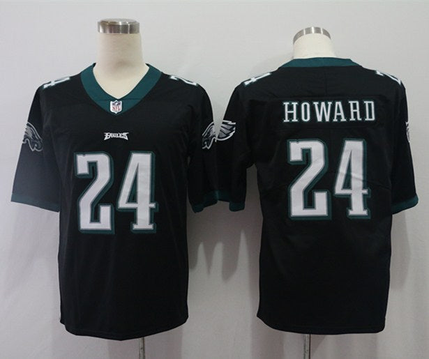 Men's Philadelphia Eagles Jordan Howard Black Game Jersey basketball jersey product view 1