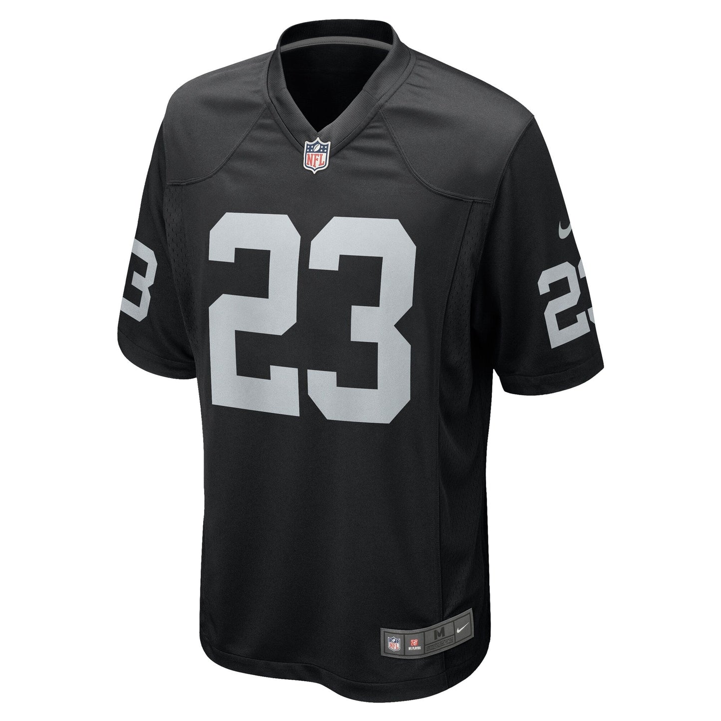 David Long Jr. Las Vegas Raiders Team Game Jersey - Black football jersey product view 2
