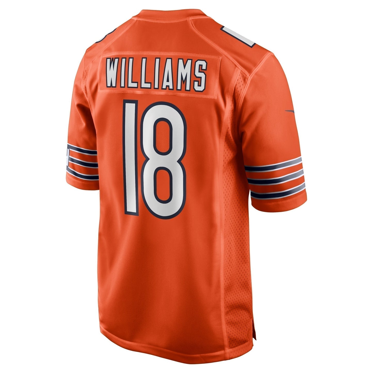 Caleb Williams Chicago Bears Alternate 2024 NFL Draft First Round Pick Game Jersey - Orange football jersey product view 3