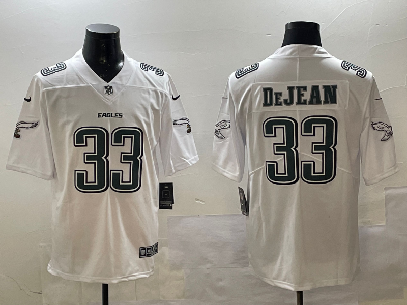 Men's Philadelphia Eagles Cooper DeJean Tundra White Fashion Game Jersey football jersey product view 1