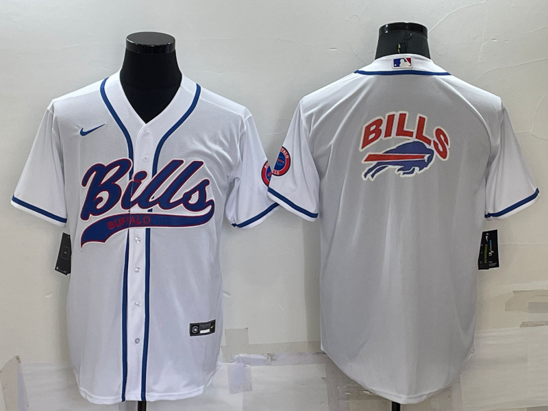 Men's Buffalo Bills White Game Jersey football jersey product view 1