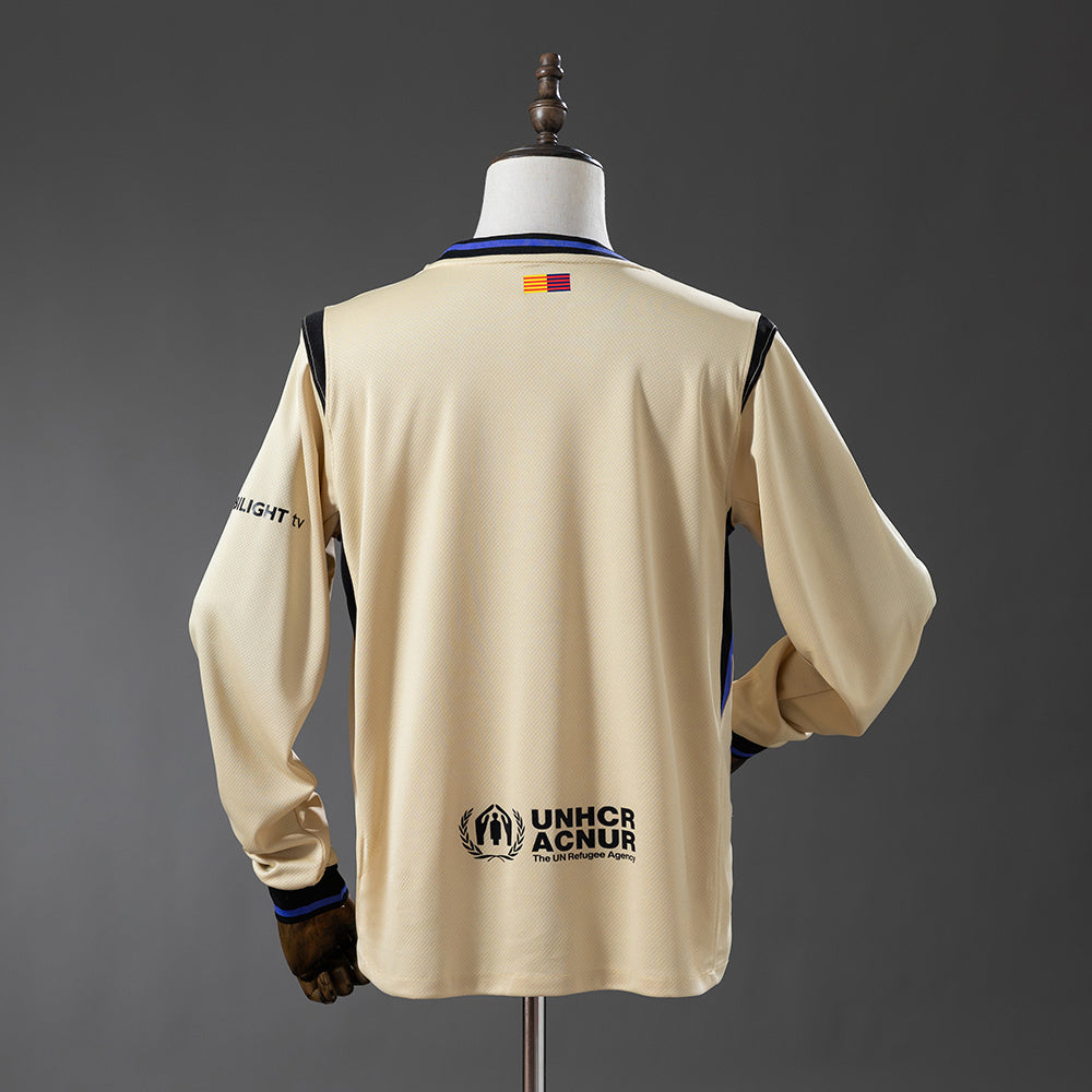 Barcelona 25/26 Away Long Sleeve Jersey sports jersey product view 2