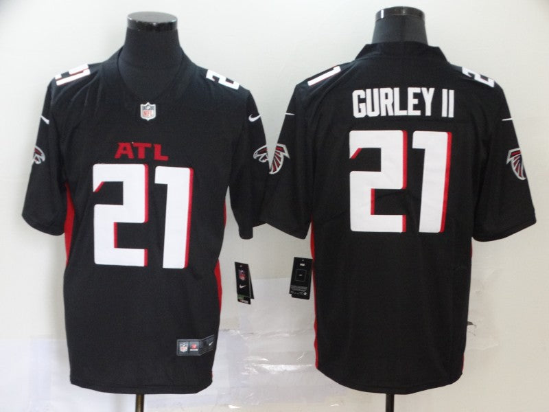 Men's Atlanta Falcons Todd Gurley II #21 Black Game Player Jersey1 football jersey product view 1