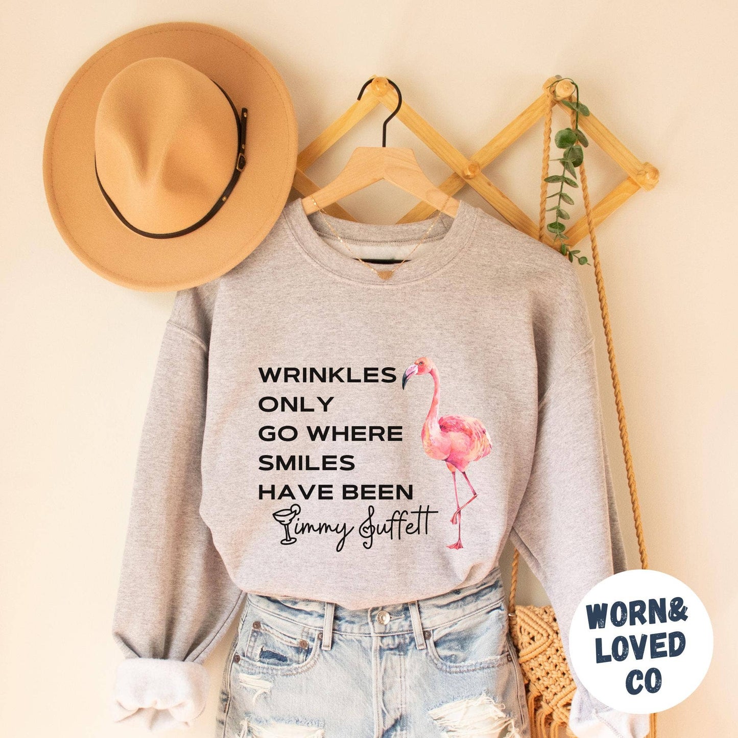 Smiles & Buffett Memories Flamingo Memorial Tee Unisex T-shirt, Sweatshirt, Hoodie, Long Sleeve Tee - T-Shirt, Sweatshirt, Hoodie