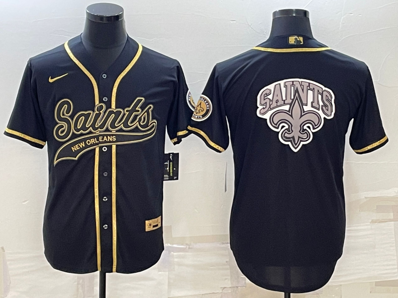 Men's New Orleans Saints Black Player Jersey football jersey product view 1