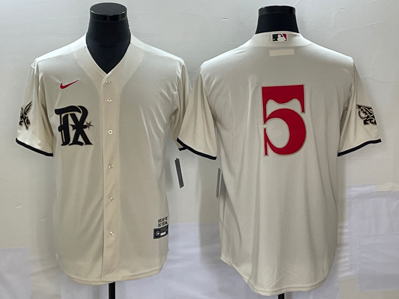 Men's Texas Rangers Corey Seager Cream 2023 City Connect Replica Player Jersey baseball jersey product view 1