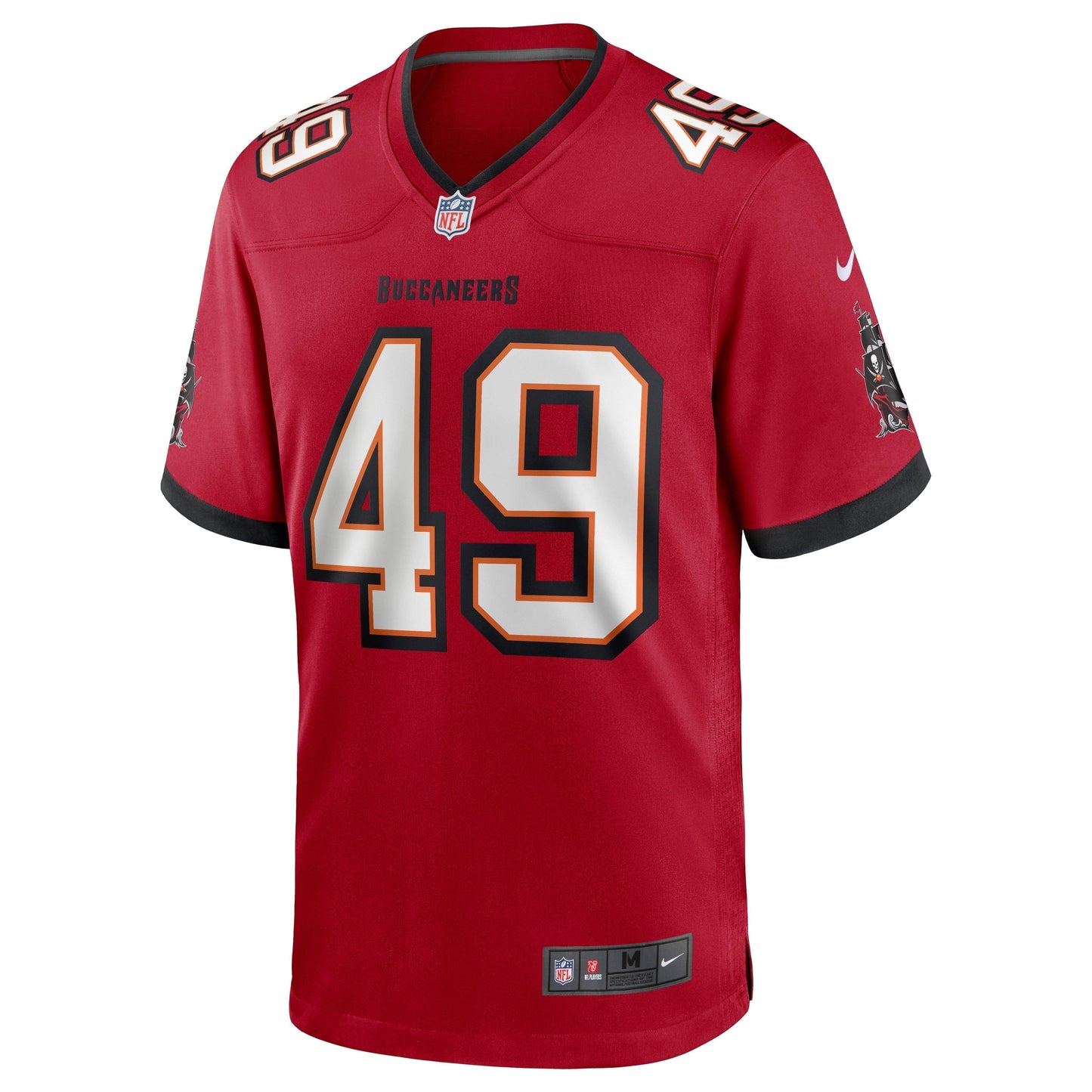 Cam Gill Tampa Bay Buccaneers Game Jersey - Red football jersey product view 2