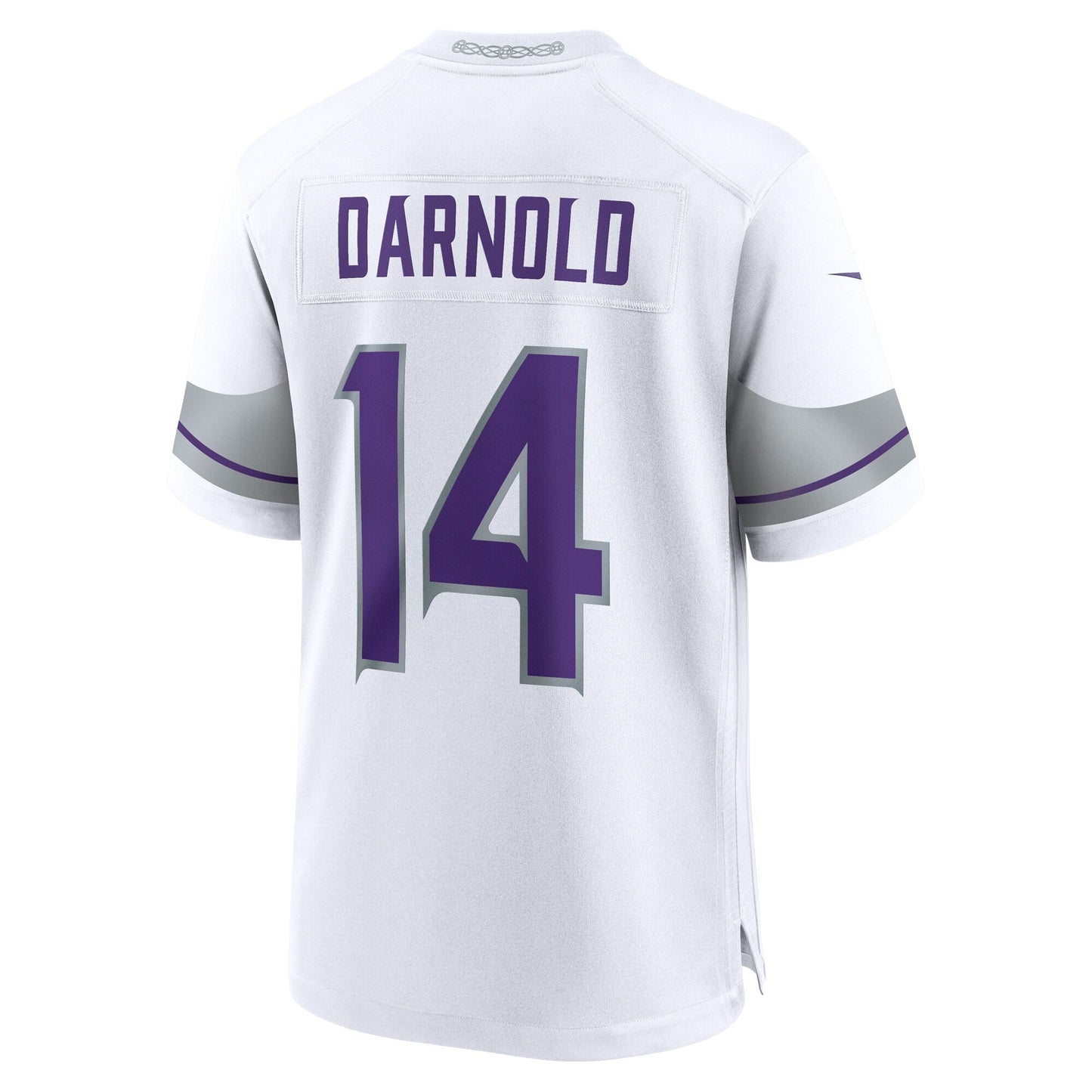Sam Darnold Minnesota Vikings Alternate Game Jersey - White football jersey product view 3