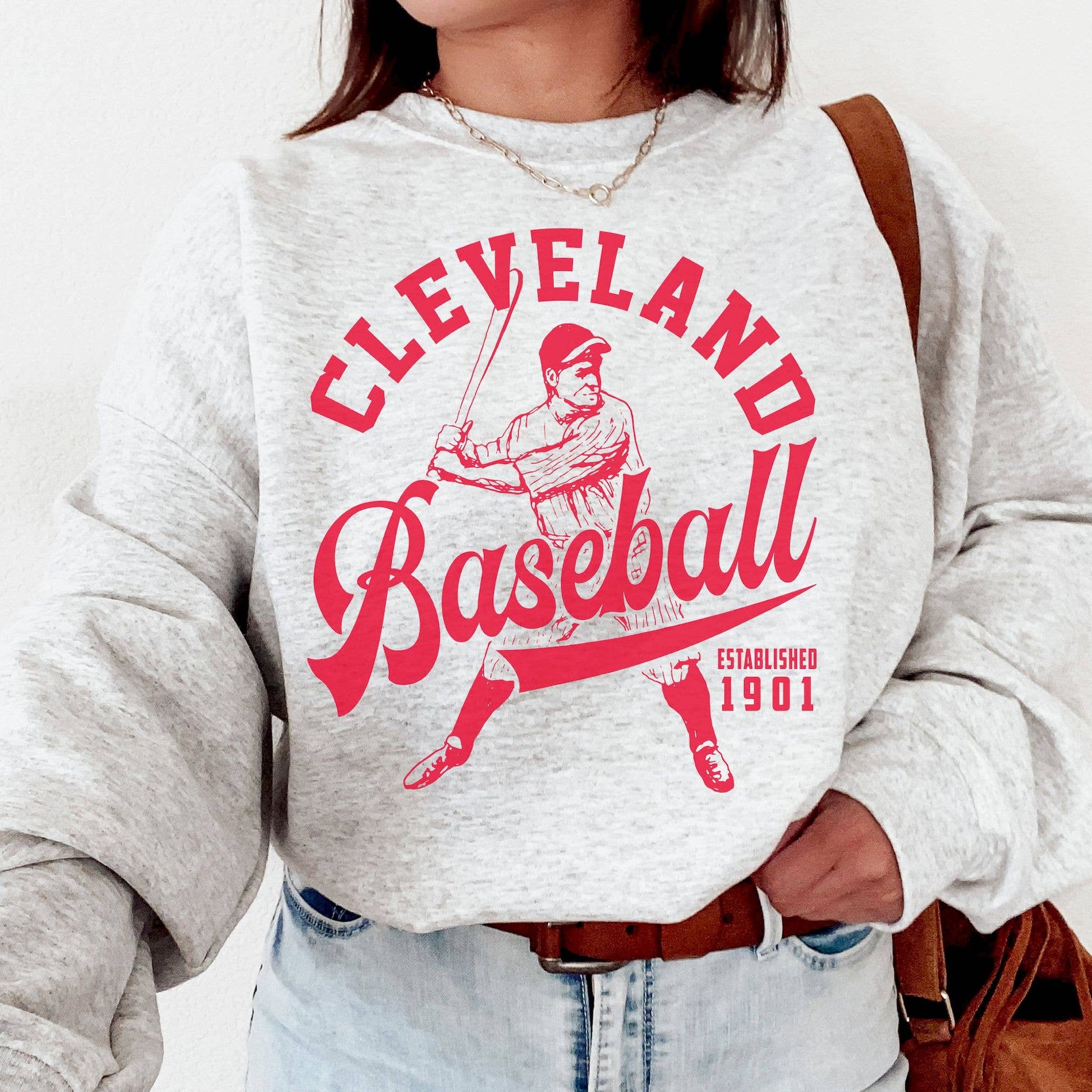 Retro Cleveland Guardians Est 1901 Baseball Sweat Sweatshirt Unisex T-shirt, Sweatshirt, Hoodie, Long Sleeve Tee - T-Shirt, Sweatshirt, Hoodie