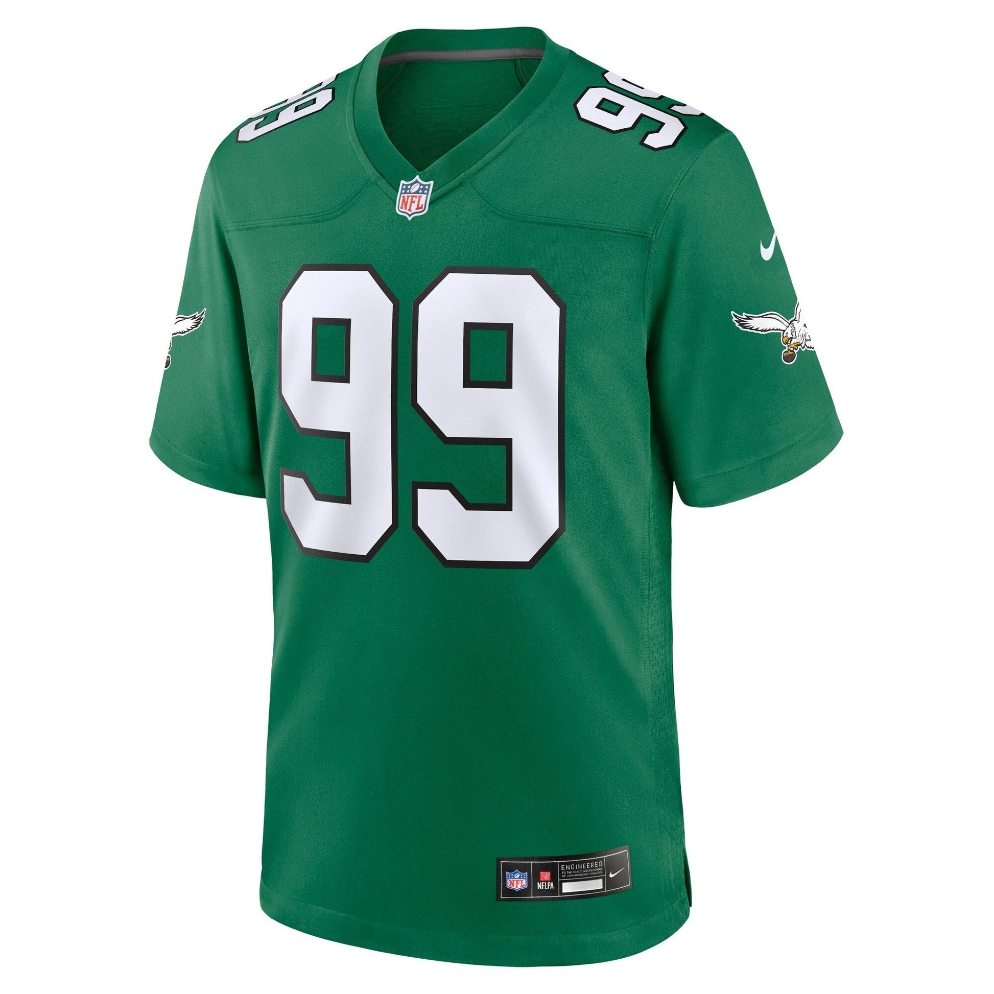 Jerome Brown Philadelphia Eagles Alternate Game Jersey - Kelly Green football jersey product view 2