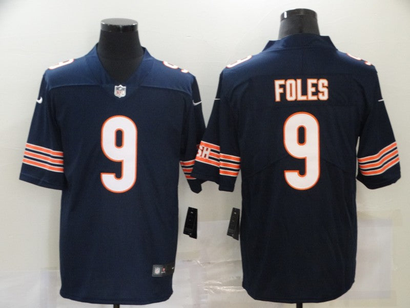 Men's Chicago Bears Nick Foles Navy Game Jersey football jersey product view 1