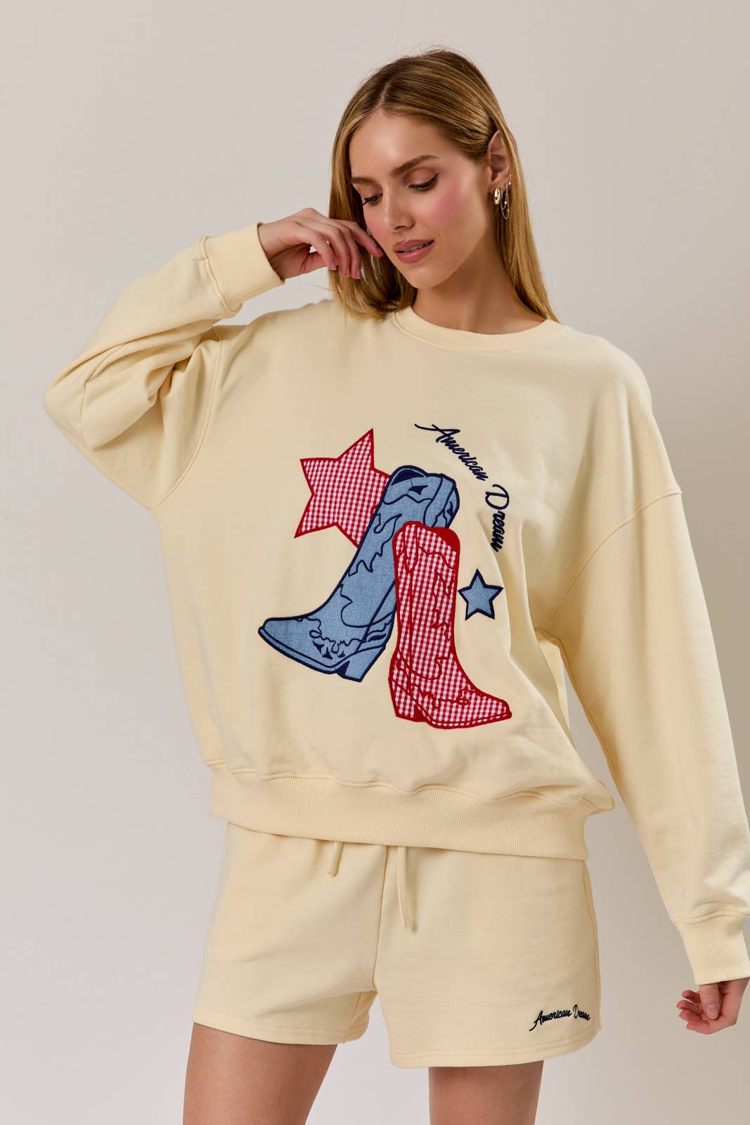 American Dream Boots Graphic Sweatshirt Unisex T-shirt, Sweatshirt, Hoodie, Long Sleeve Tee - T-Shirt, Sweatshirt, Hoodie