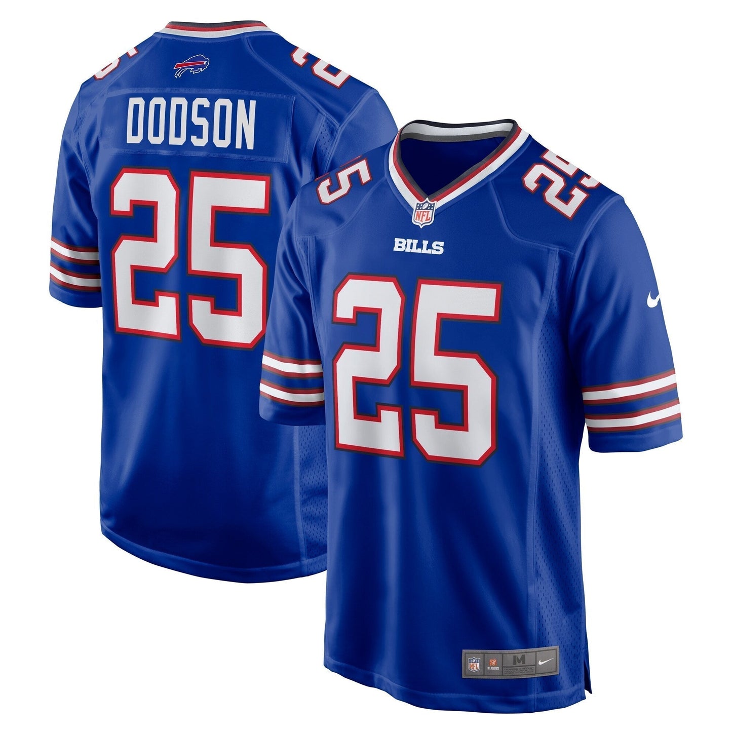 Tyrel Dodson Buffalo Bills Team Game Jersey - Royal football jersey product view 1