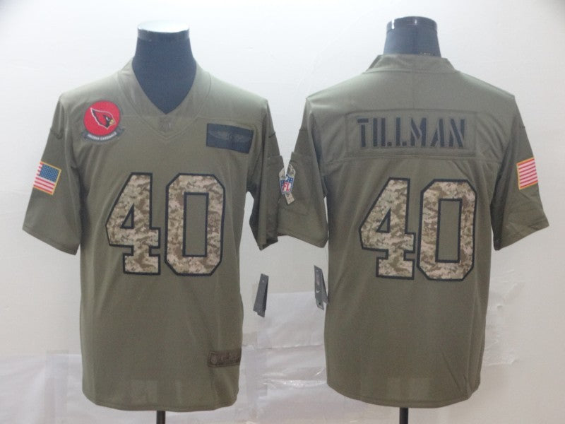 Men's Arizona Cardinals Pat Tillman #40 Brown Alternate Game Jersey1 football jersey product view 1