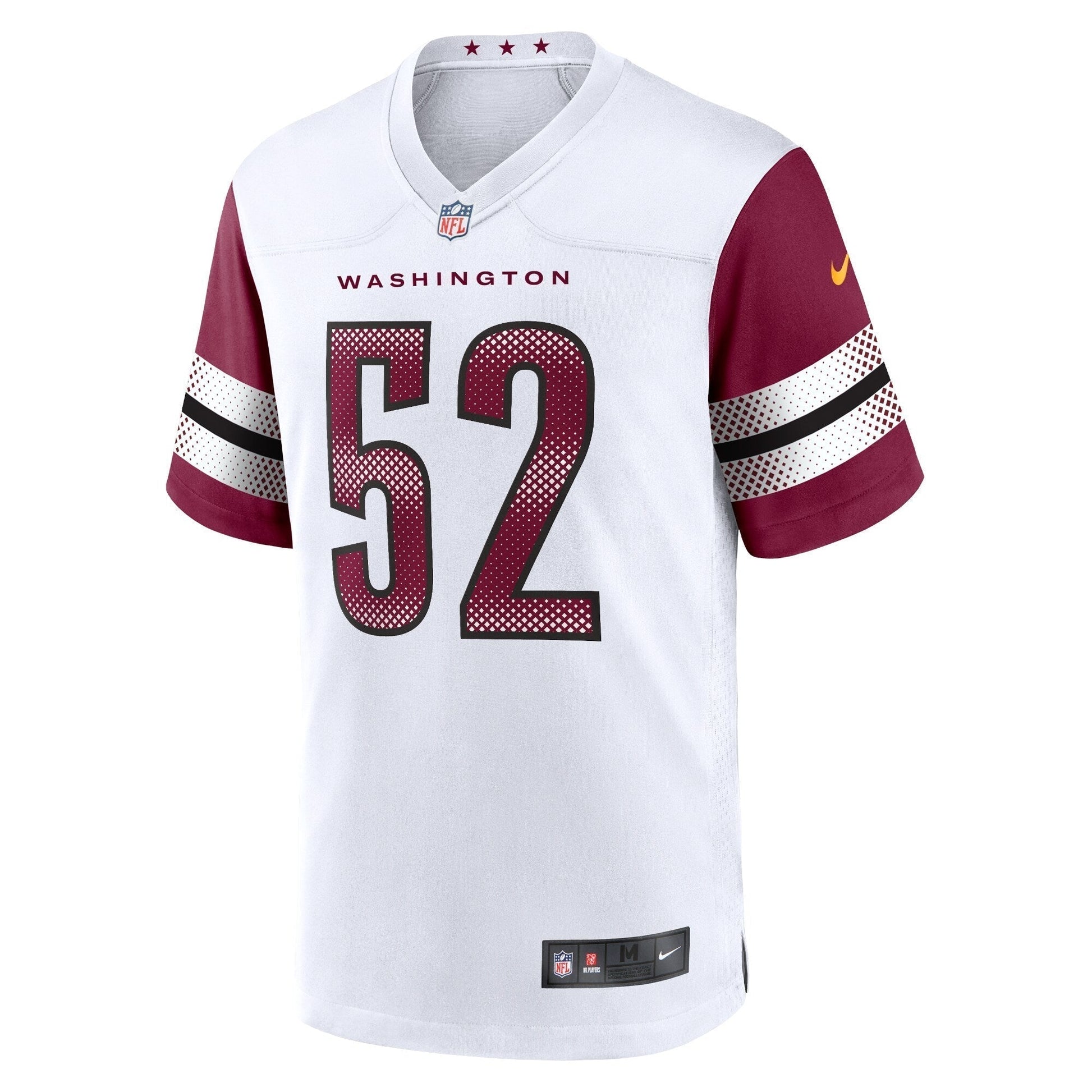 Jamin Davis Washington Commanders Game Jersey - White football jersey product view 2