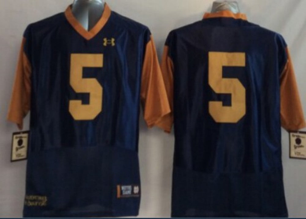 Men's Notre Dame Fighting Irish Manti Te'o Navy Player Jersey sports jersey product view 1