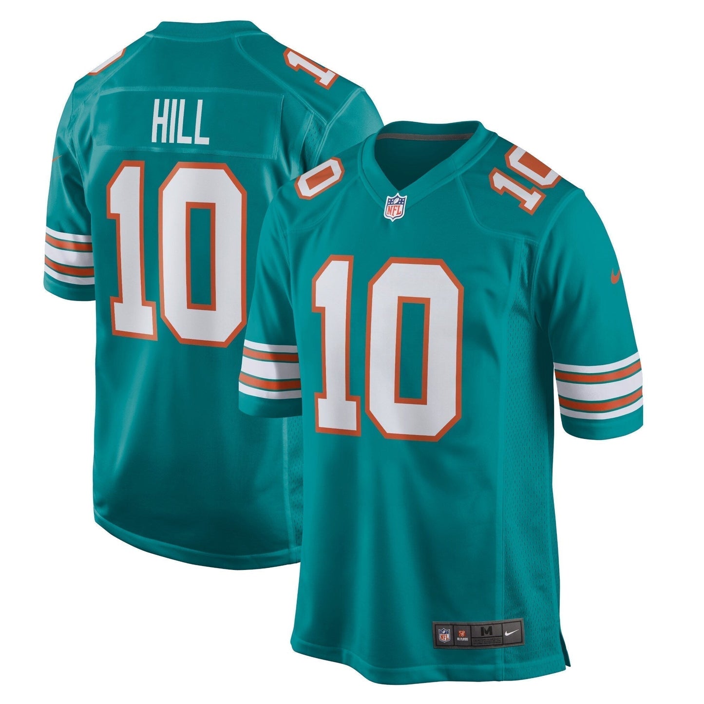 Tyreek Hill Miami Dolphins Alternate Game Jersey - Aqua football jersey product view 1