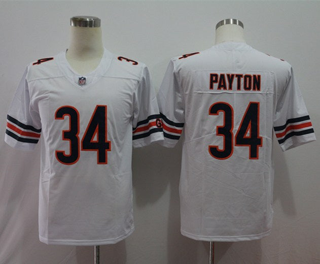 Men's Chicago Bears Walter Payton #34 White Player Game Jersey1 football jersey product view 1