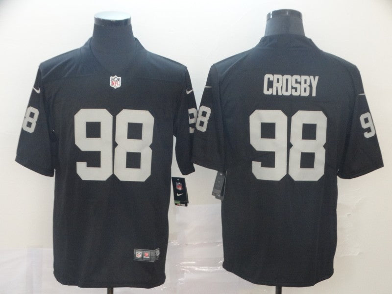Men's Las Vegas Raiders Maxx Crosby Black Game Player Jersey football jersey product view 1